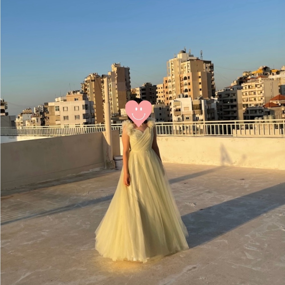 Elegant Cream Evening Gown